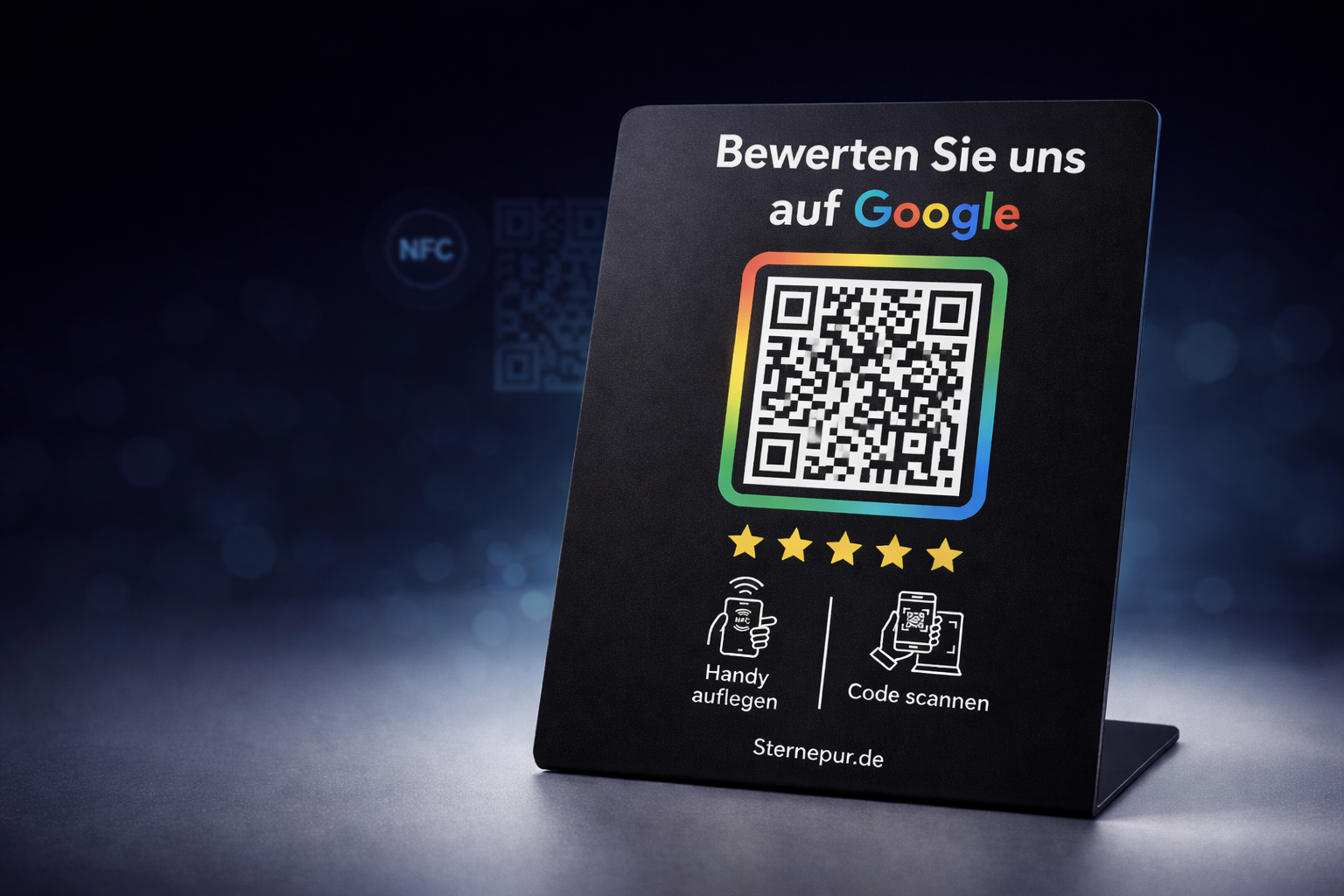 Google Bewertungs-Schild