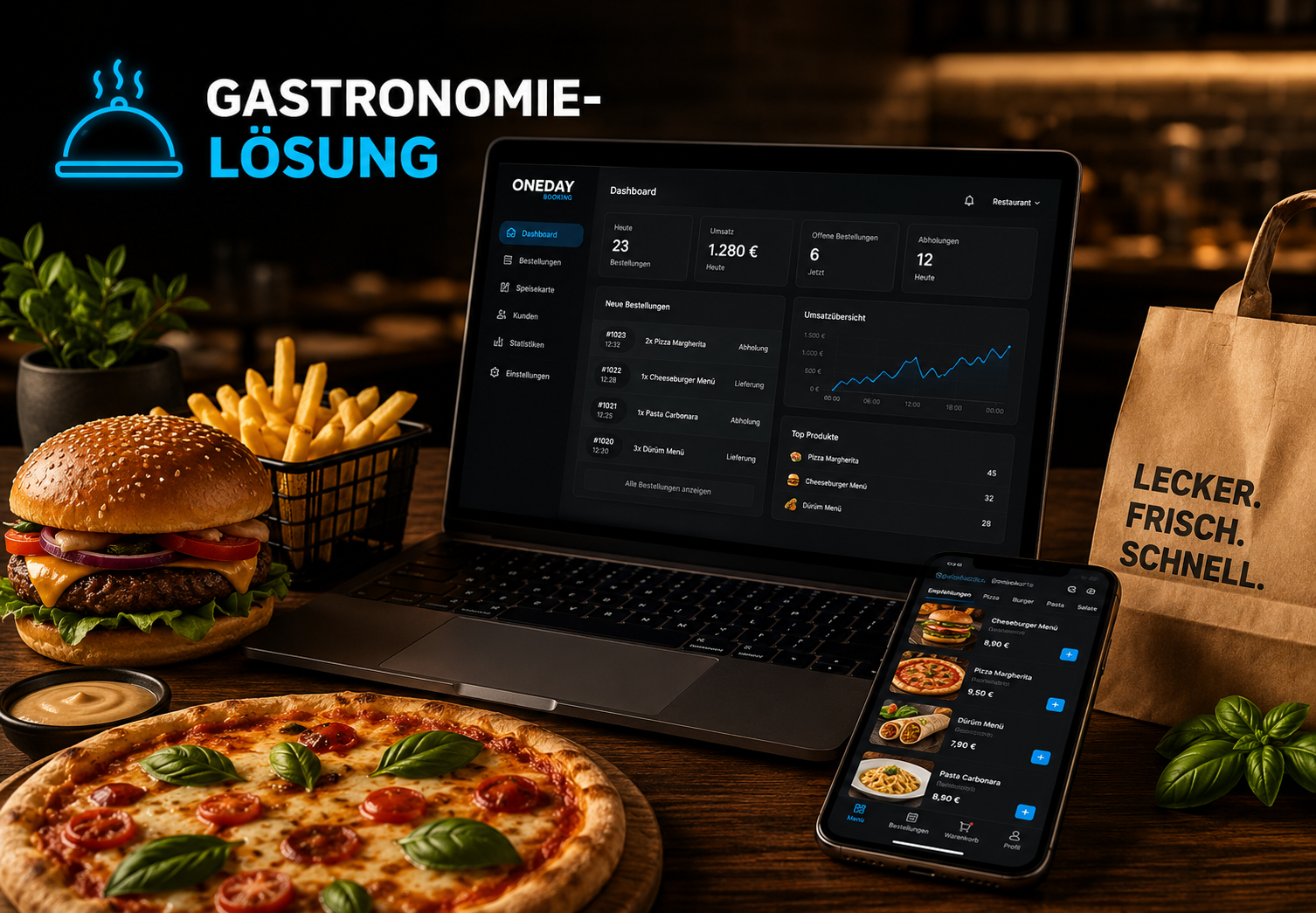 Provisionsfreies Online-Bestellsystem für Restaurants und Imbisse